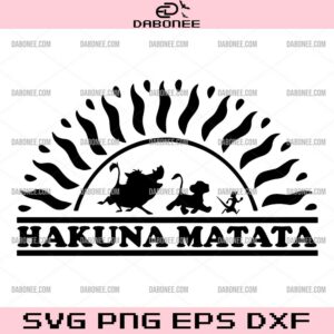 Hakuna Matata SVG, Lion King SVG PNG