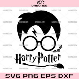 Harry Potter Head SVG, Harry Potter Silhouette SVG