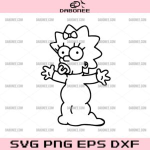 Baby Maggie Simpson SVG, The Simpsons SVG