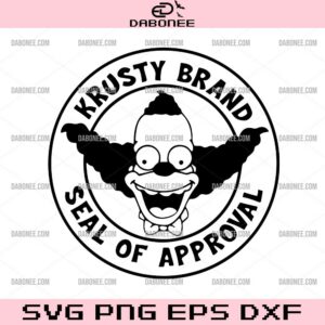 Krusty Brand Seal Of Approval SVG, Krusty The Clown SVG