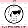 Lisa Simpson Sunglasses SVG, The Simpsons Cartoon SVG