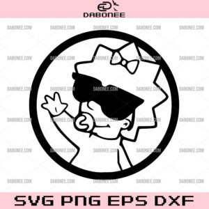 Maggie Simpson Sunglasses SVG, The Simpsons SVG