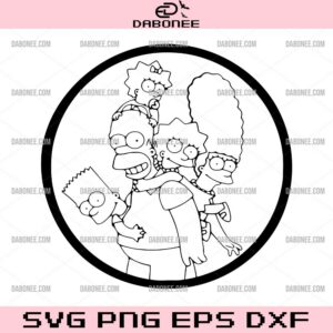 The Simpsons Family SVG, The Simpsons SVG PNG