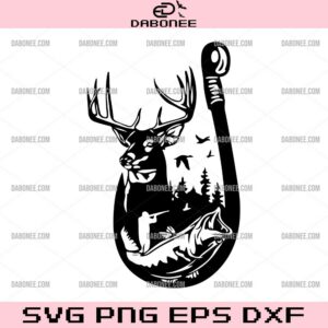 Deer Hunting SVG, Hunting Fishing SVG, Fisherman SVG