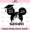 Mickey Mouse Senior 2024 SVG, Mickey Mouse Graduation Cap SVG