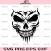 Skull Face Svg, Scary Skull Svg, Halloween Skull Face SVG