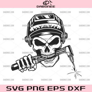 Welder Skull SVG, Welder Mechanic SVG, Welder SVG