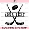 Hockey Monogram SVG, Ice Hockey SVG, Personalized Hockey SVG