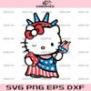 Hello Kitty Statue of Liberty SVG, Hello Kitty Patriotic SVG, Kitty 4th of July SVG