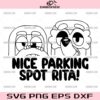 Nice Parking Spot Rita SVG, Bingo And Bluey The Grannies SVG