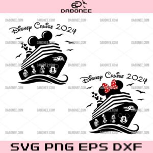 Mickey And Minnie Disney Cruise 2024 Bundle SVG, Disney Friends Cruise 2024 SVG