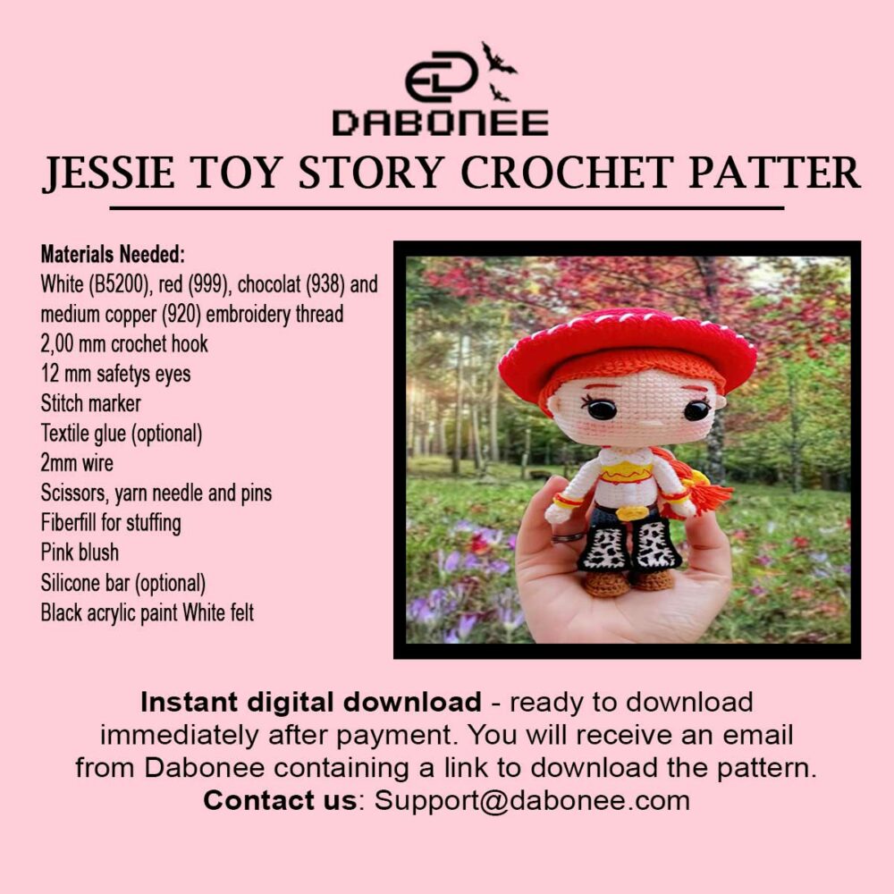 Jessie Toy Story Crochet Pattern PDF Instant Download