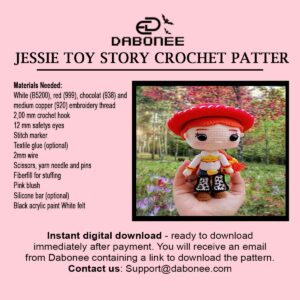 Jessie Toy Story Crochet Pattern PDF Instant Download