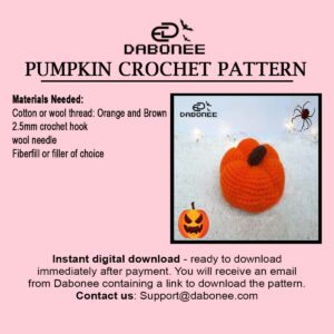 Pumpkin Crochet Pattern PDF Instant Download