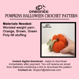 Pumpkins Halloween Crochet Pattern PDF Instant Download Crochet Pattern PDF Instant Download