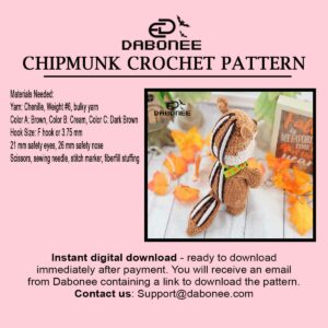 Chipmunk Crochet Pattern