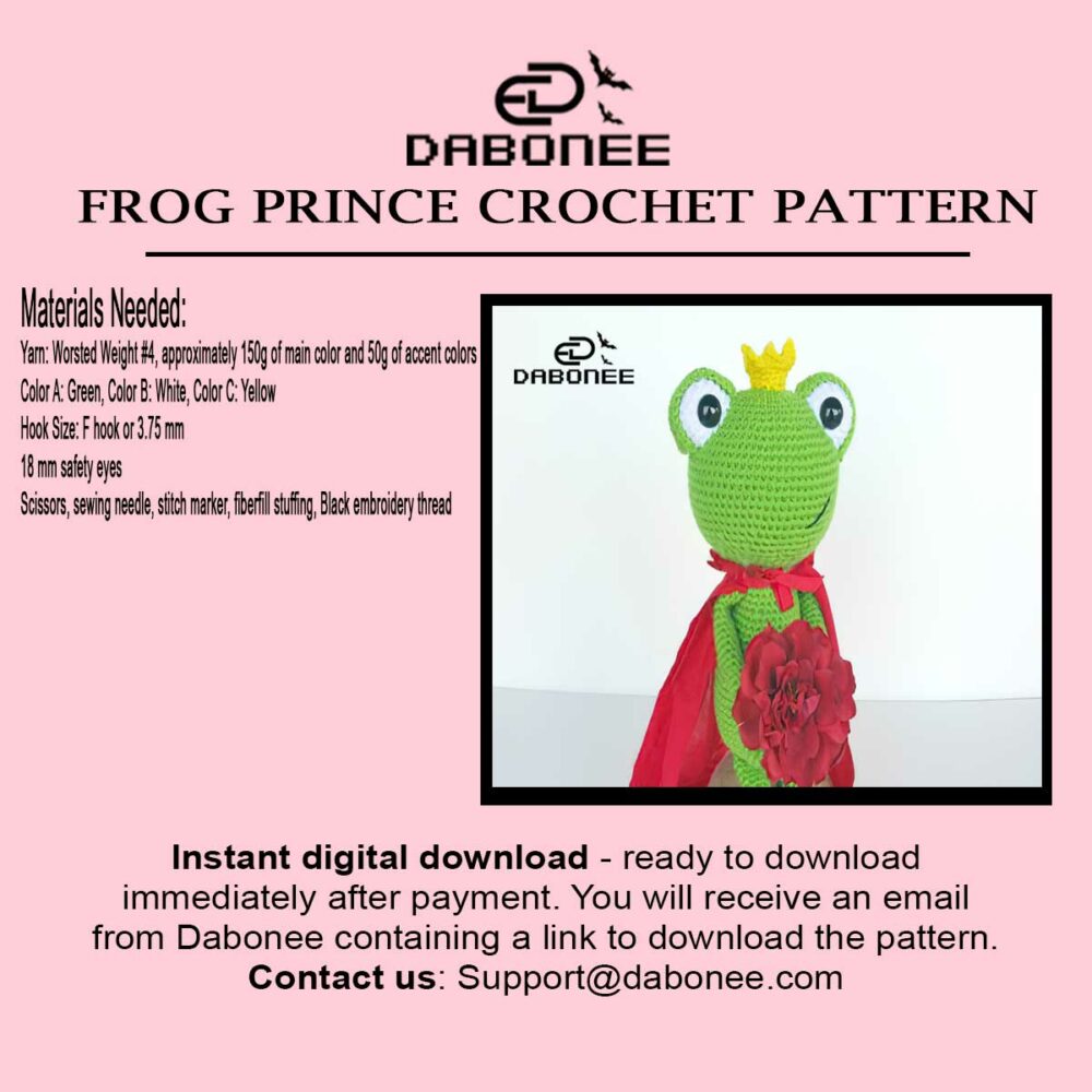 Frog Prince Crochet Pattern