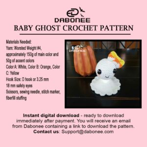 Baby Ghost Crochet Pattern