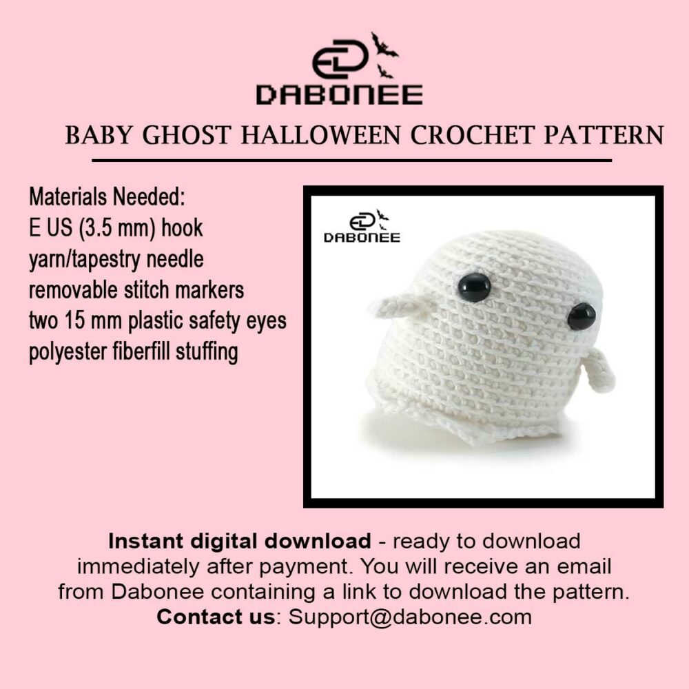 Baby Ghost Halloween Crochet Pattern