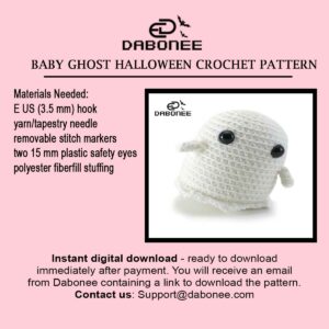 Baby Ghost Halloween Crochet Pattern