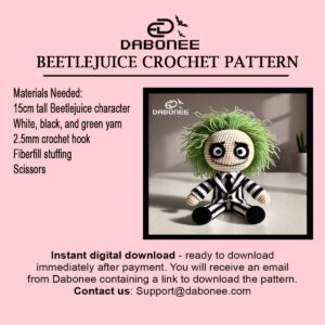 Beetlejuice Crochet Pattern