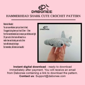 Hammerhead Shark Cute Crochet Pattern