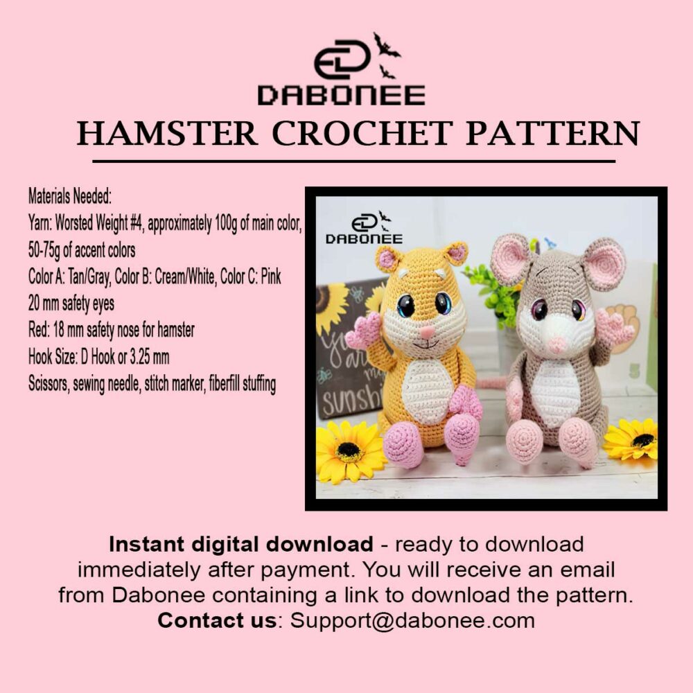 Hamster Crochet Pattern