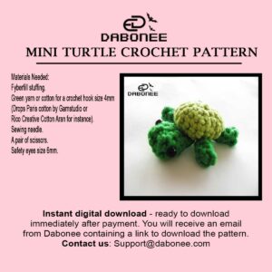 Mini Turtle Crochet Pattern