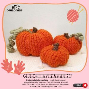 Pumpkins Halloween Crochet Pattern PDF Instant Download Crochet Pattern PDF Instant Download