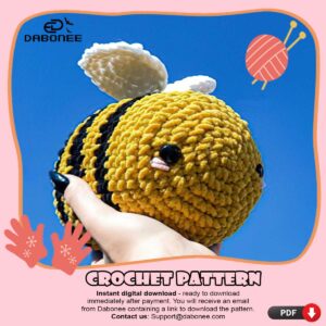 Cute Bee Crochet Pattern PDF Instant Download