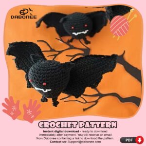 Halloween Bat Crochet Pattern PDF Instant Download