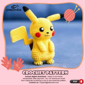 Baby Pikachu Crochet Pattern PDF Instant Download