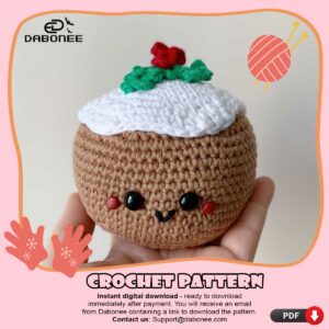 Christmas Pudding Amigurumi Crochet Pattern