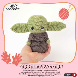 Baby Yoda The Mandalorian Crochet Pattern PDF Instant Download