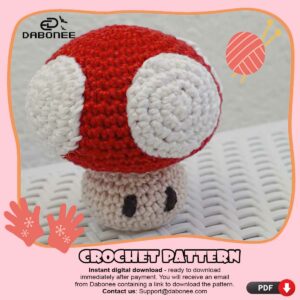 Mushroom Super Mario Crochet Pattern