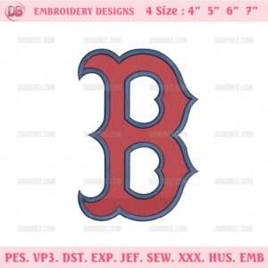 Boston Red Sox Logo Embroidery Design Files