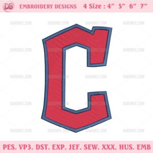 Cleveland Guardians Logo Embroidery Design Files