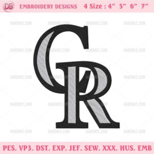 Colorado Rockies Logo Embroidery Design Files