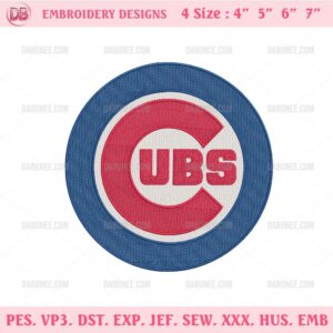 Chicago Cubs Logo Embroidery Design Files