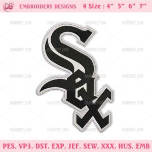 Chicago White Sox Logo Embroidery Design Files