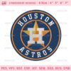 Houston astros Logo Embroidery Design Files