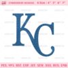 Kansas City Royals Logo Embroidery Design Files