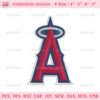 Los Angeles Angels Logo Embroidery Design Files