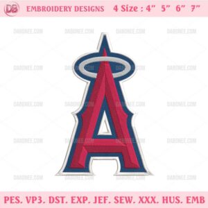 Los Angeles Angels Logo Embroidery Design Files