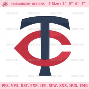 Minnesota Twins Logo Embroidery Design Files