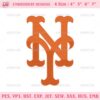 New York Mets Logo Embroidery Design Files