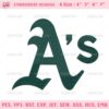 Oakland Athletics Logo Embroidery Design Files