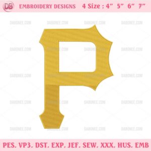 Pittsburgh Pirates Logo Embroidery Design Files