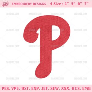 Philadelphia Phillies Logo Embroidery Design Files