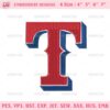 Texas Rangers Logo Embroidery Design Files